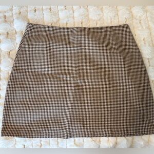 Plaid mini skirt